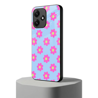 Bouquet redmi 12 5g mobile cover | shockproof glass phone case