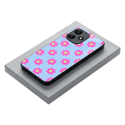 Bouquet stylish phone case for redmi 12 5g | glossy glass and slim fit