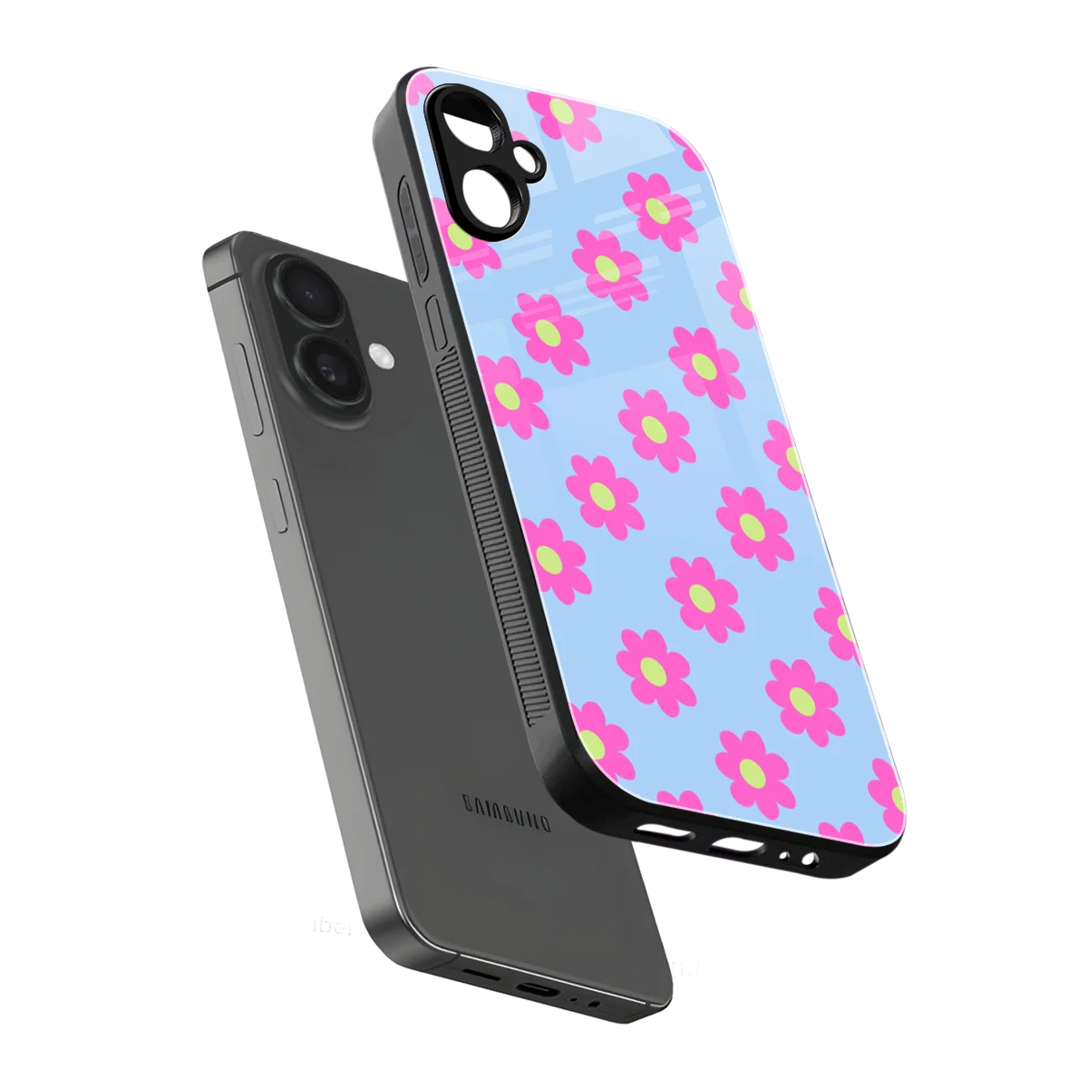 Bouquet sleek samsung galaxy a06 5g cover with tempered glass back and TPU edges