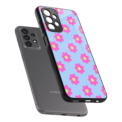 Bouquet sleek samsung galaxy a23 cover with tempered glass back and TPU edges