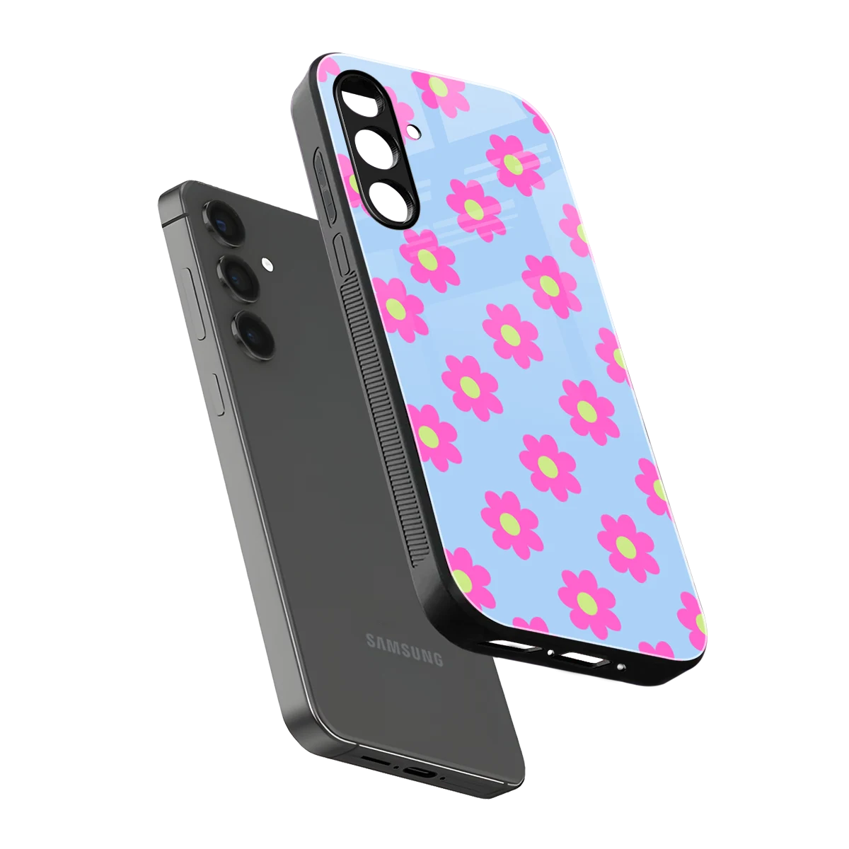 Bouquet sleek samsung galaxy a16 5g cover with tempered glass back and TPU edges