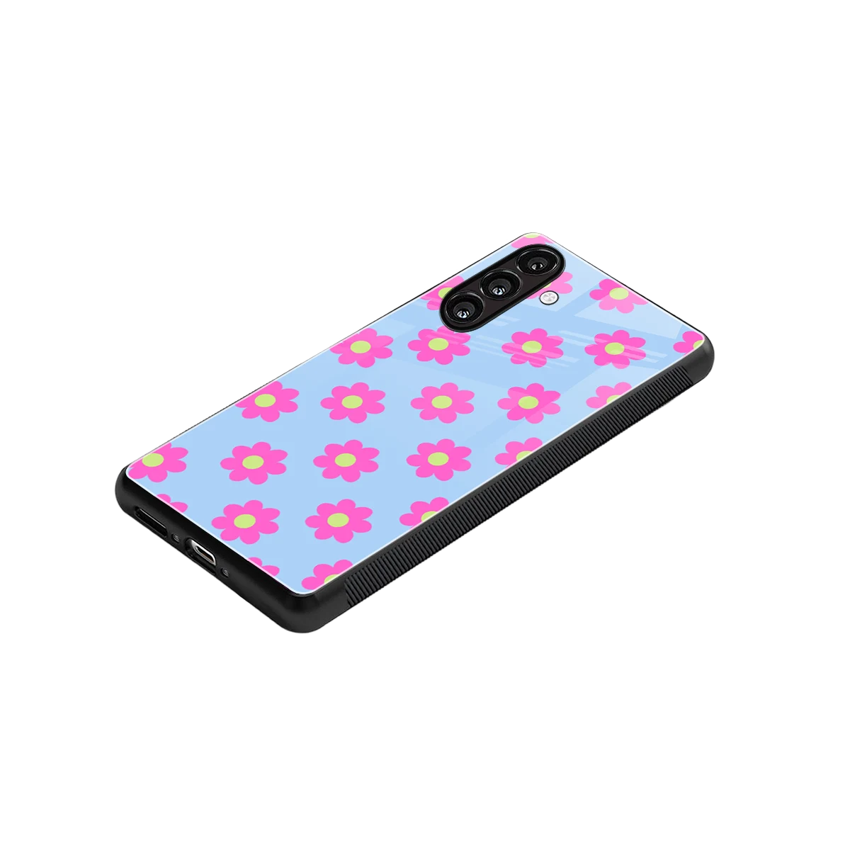 Bouquet stylish phone case for samsung galaxy a36 5g | glossy glass and slim fit