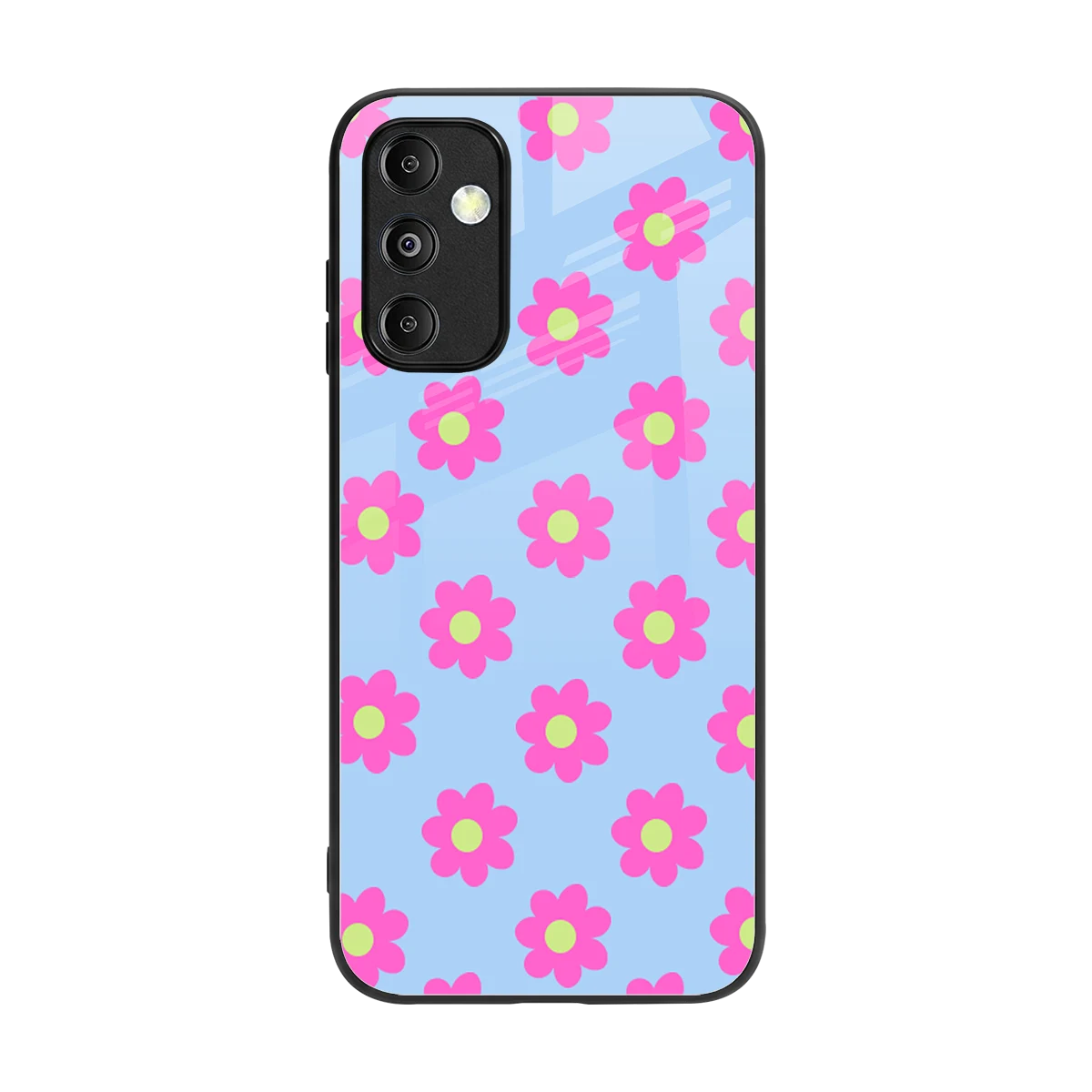 Bouquet back phone cover | glass case for samsung galaxy m14 5g