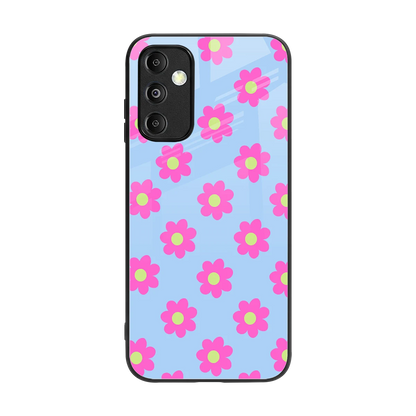 Bouquet back phone cover | glass case for samsung galaxy m14 5g
