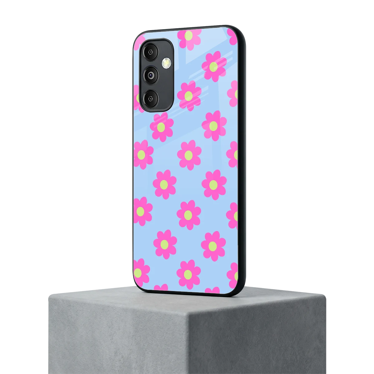 Bouquet samsung galaxy m14 5g mobile cover | shockproof glass phone case