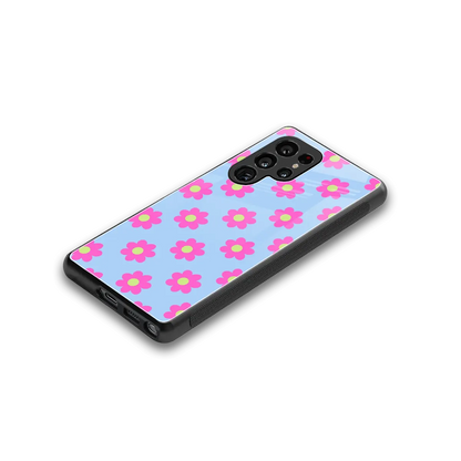 Bouquet stylish phone case for samsung galaxy s26 ultra | glossy glass and slim fit