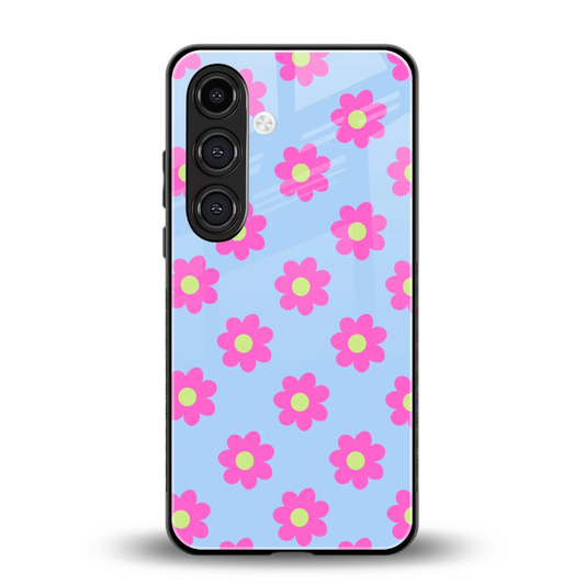 Bouquet back phone cover | glass case for samsung galaxy s24 plus