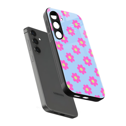 Bouquet sleek samsung galaxy s24 cover with tempered glass back and TPU edges