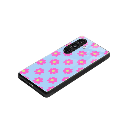 Bouquet stylish phone case for samsung galaxy s24 | glossy glass and slim fit