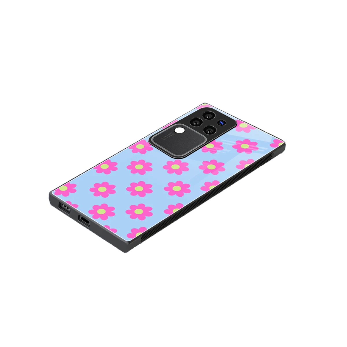 Bouquet stylish phone case forvivo v30 pro | glossy glass and slim fit