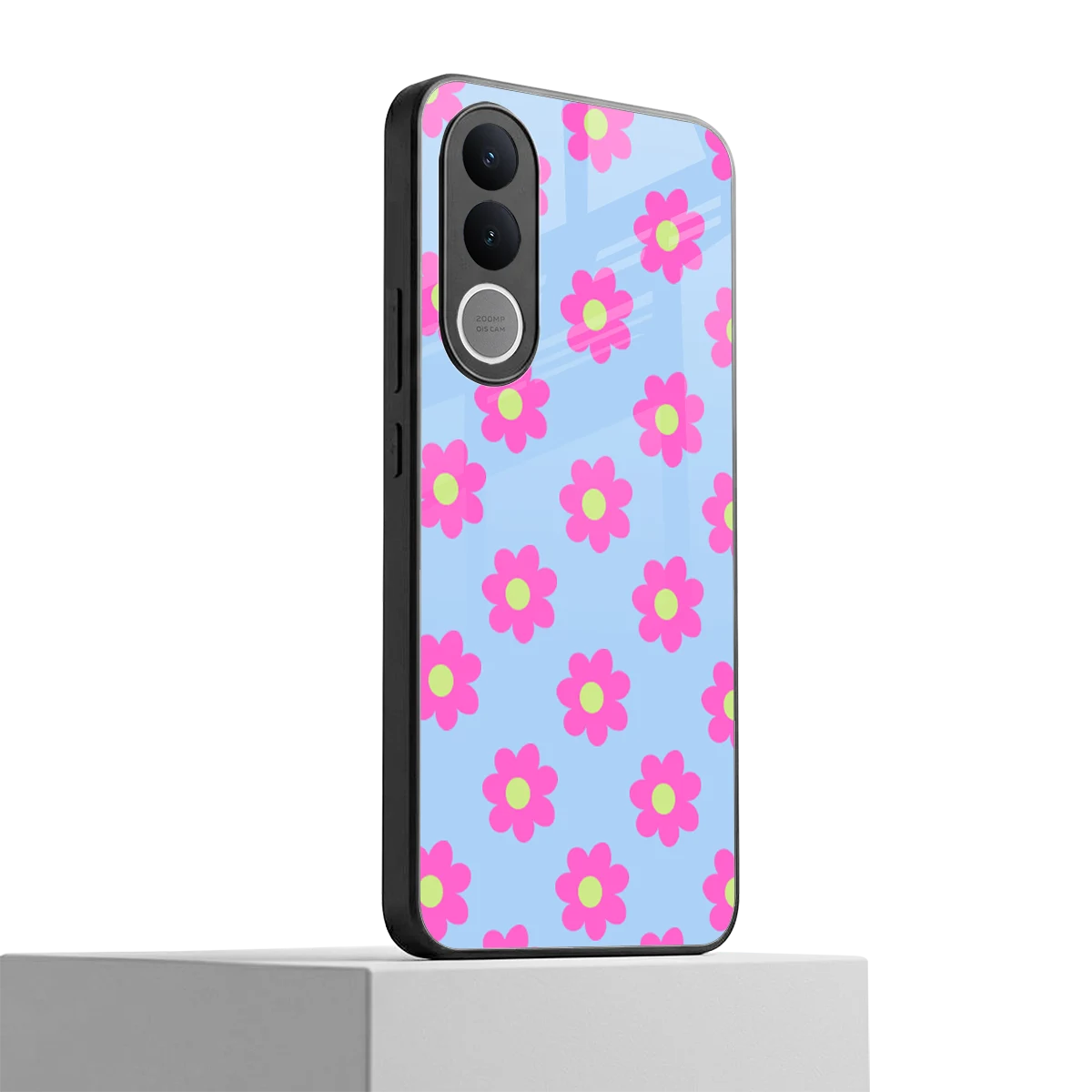 Bouquet vivo v70 fe mobile cover | shockproof glass phone case