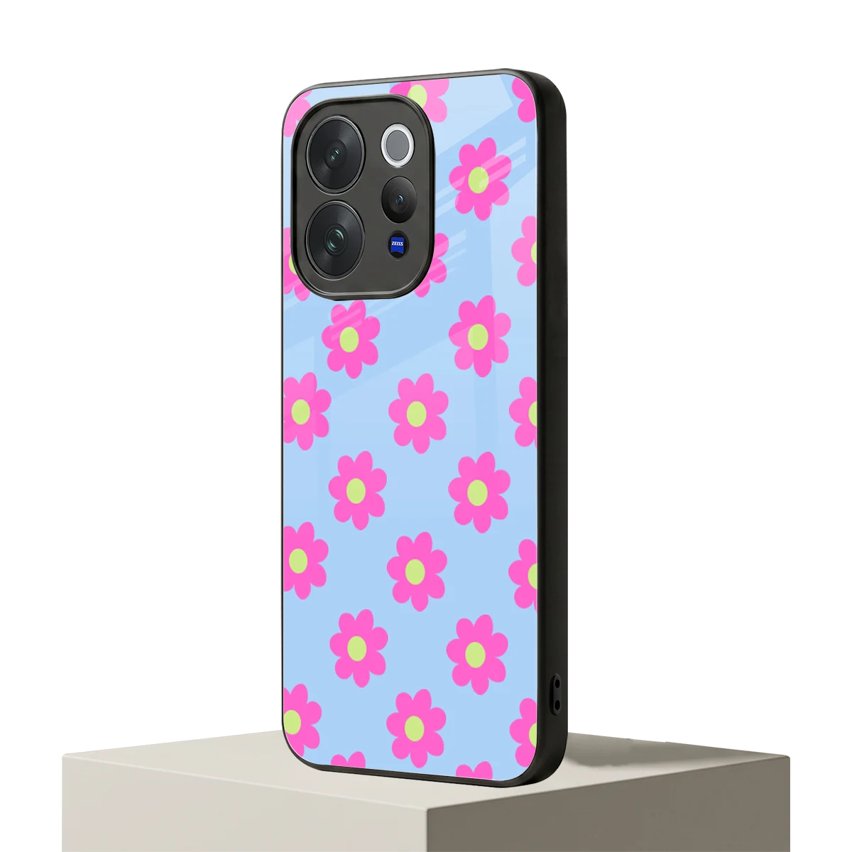 Bouquet vivo v70 mobile cover | shockproof glass phone case
