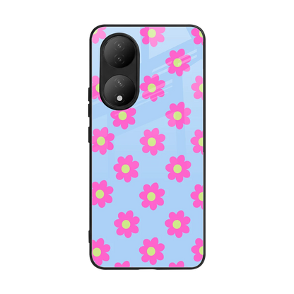 Bouquet back phone cover | glass case for Vivo-y100