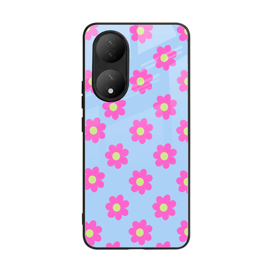 Bouquet back phone cover | glass case for Vivo-y100