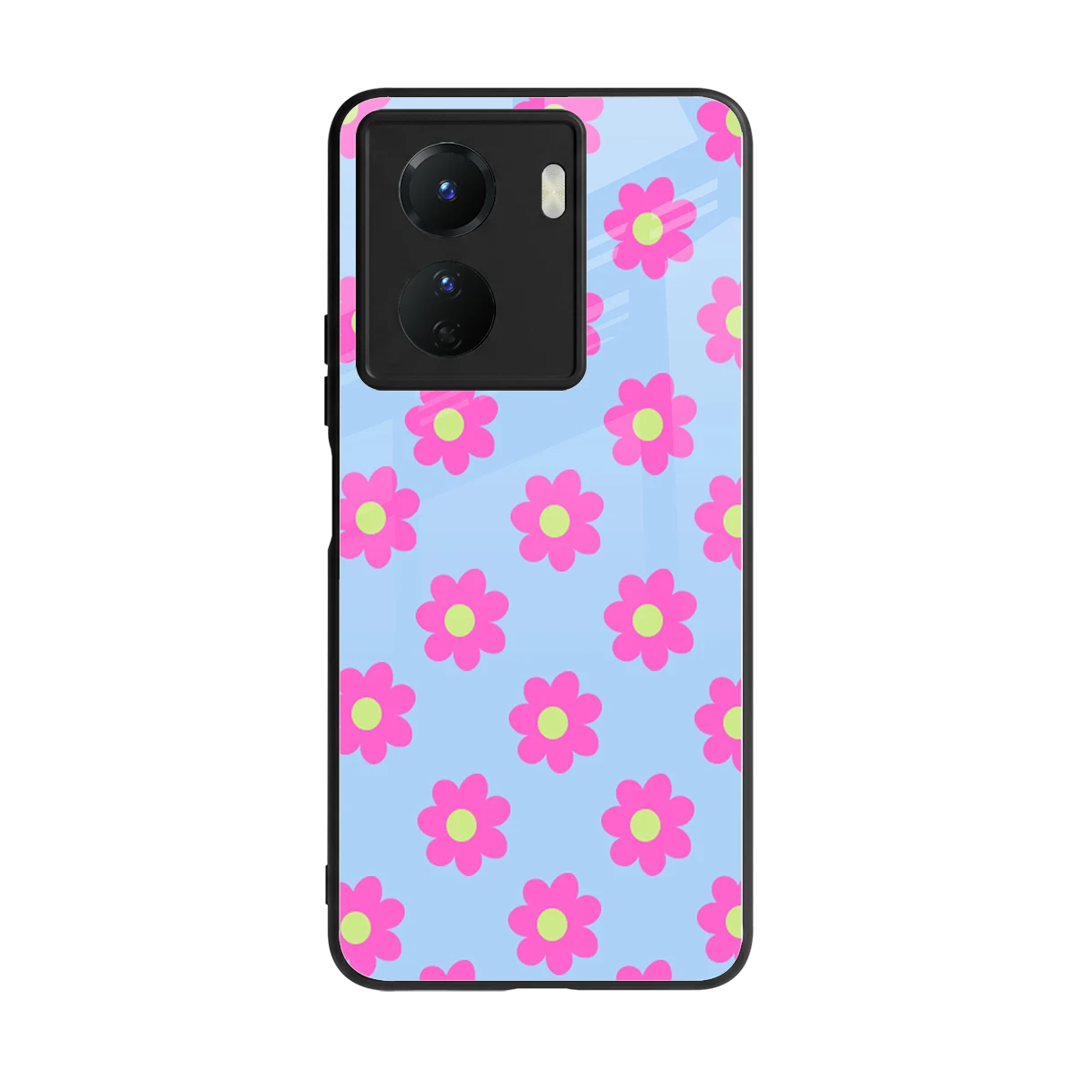 Bouquet back phone cover | glass case for vivo y16