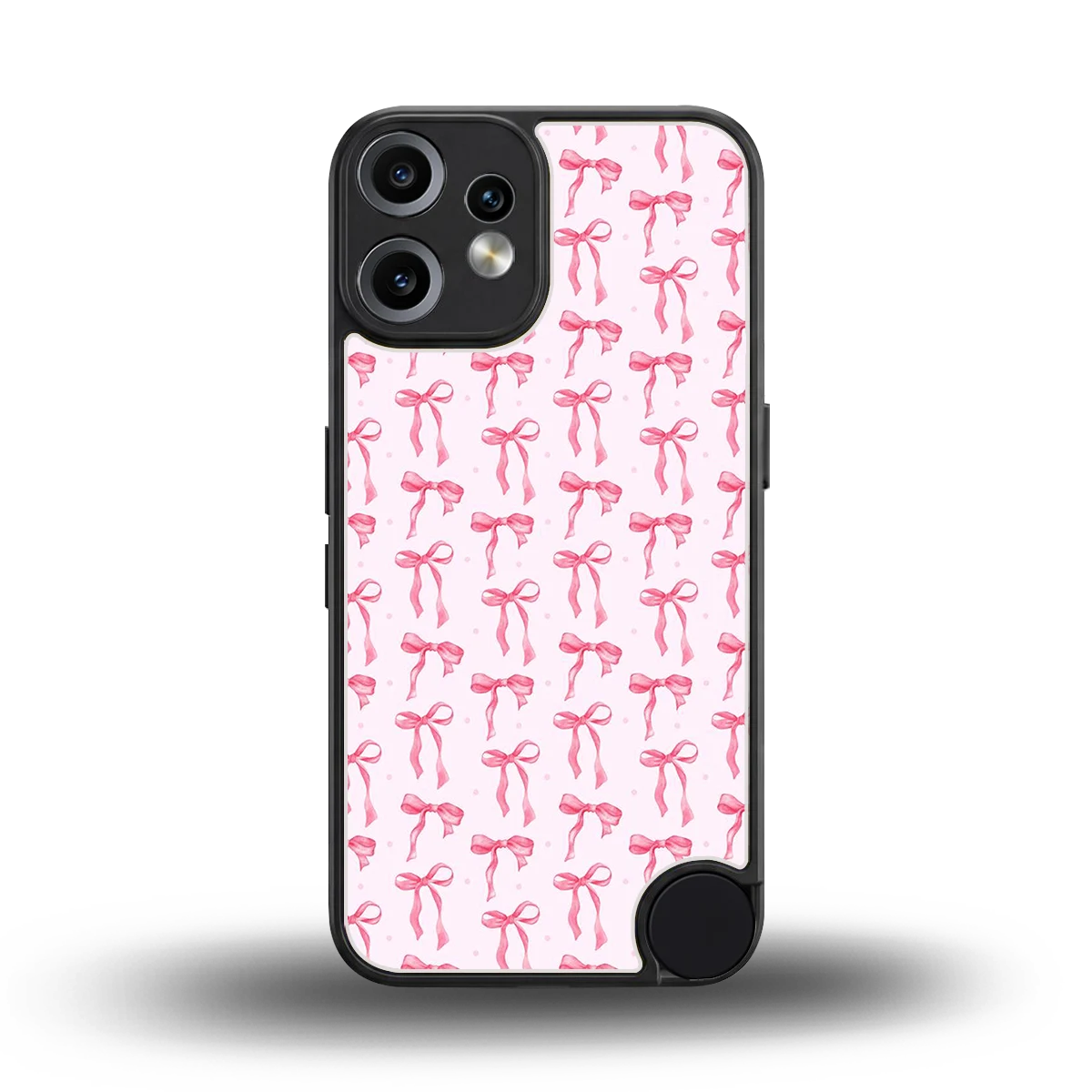 Bow Pink back phone cover | glass case for cmf nothing phone 2 pro