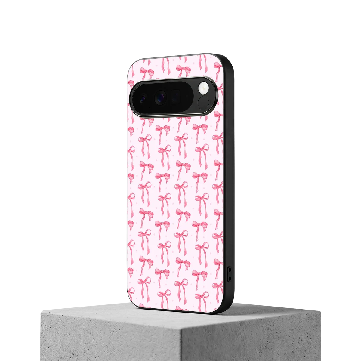 Bow Pink google pixel 10 pro xl mobile cover | shockproof glass phone case