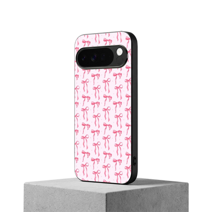 Bow Pink google pixel 10 pro xl mobile cover | shockproof glass phone case