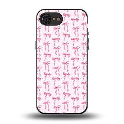 Bow Pink back phone cover | glass case for iphone 16e