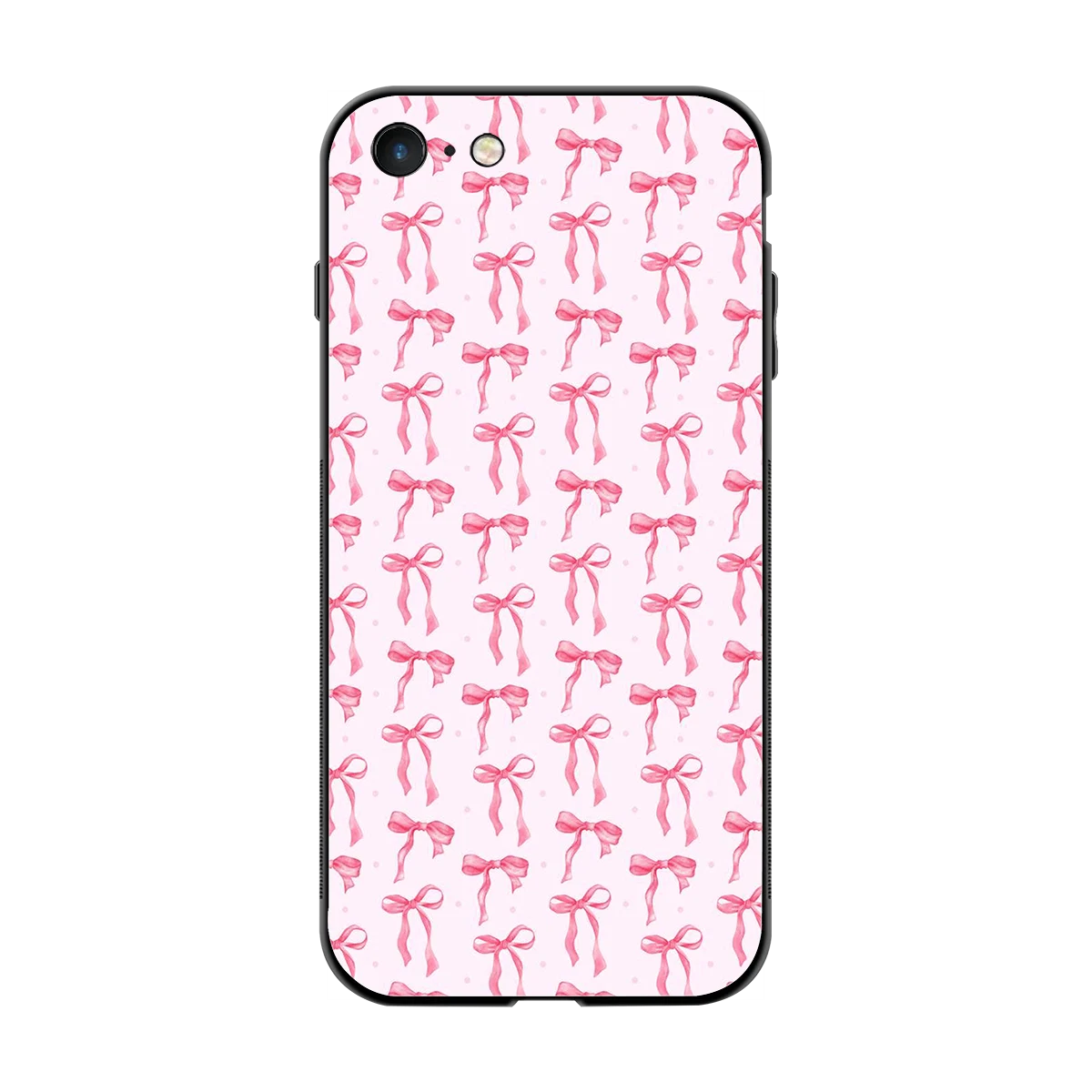 Bow Pink back phone cover | glass case for iphone 7