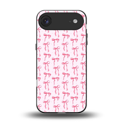 Bow Pink back phone cover | glass case for iphone air