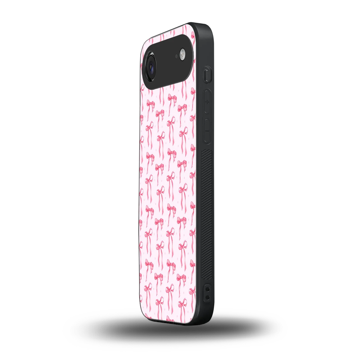 Bow Pink iphone air mobile cover | shockproof glass phone case