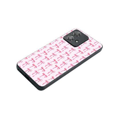 Bow Pink stylish phone case for motorola edge 40 neo 5g | glossy glass and slim fit