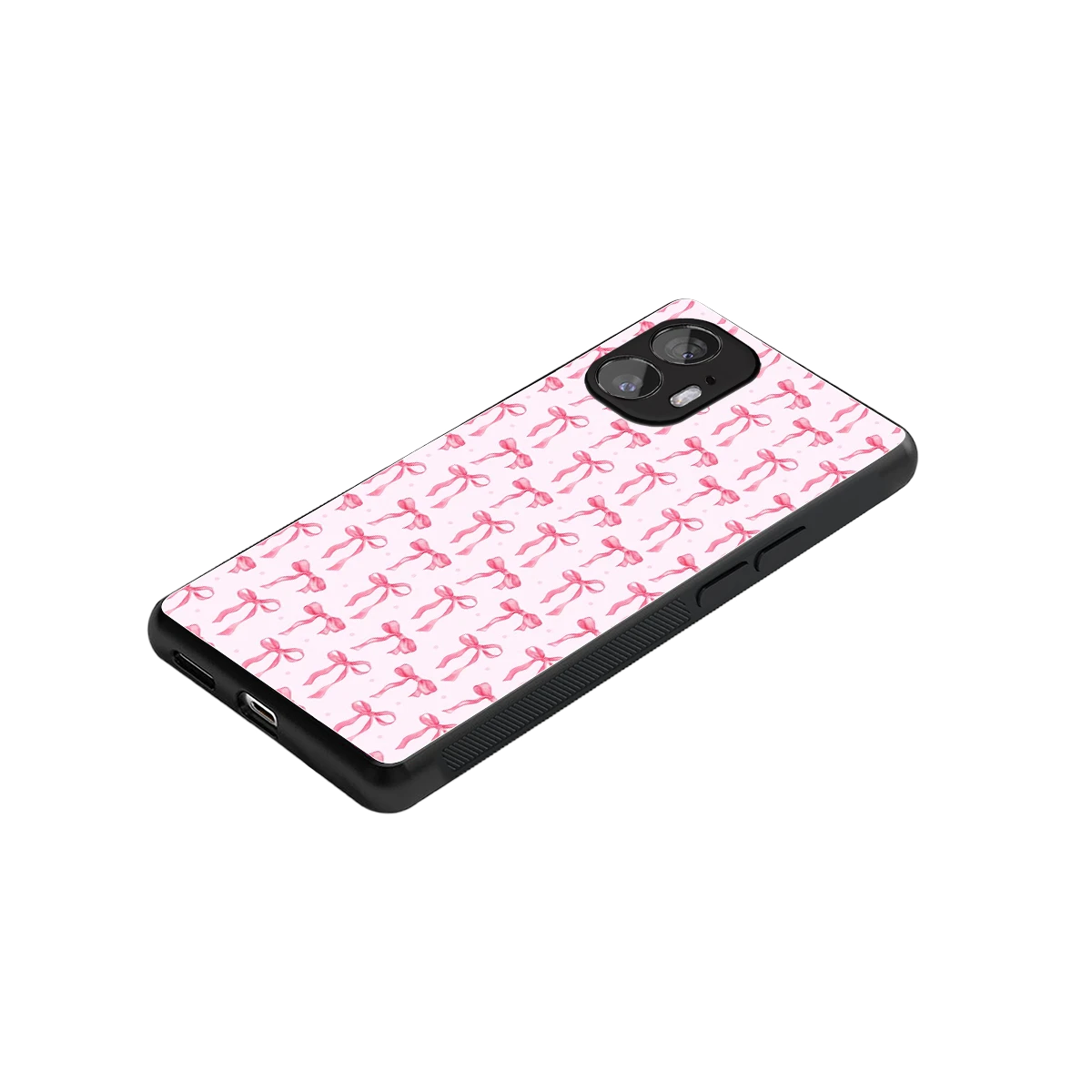 Bow Pink stylish phone case for nothing phone 2 | glossy glass and slim fit