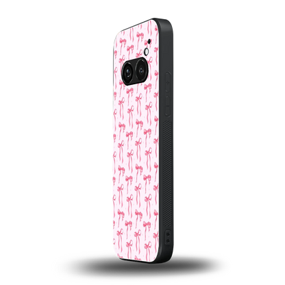 Bow Pink nothing phone 2a mobile cover | shockproof glass phone case