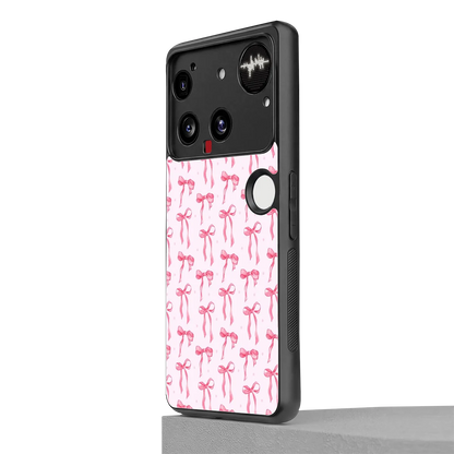 Bow Pink nothing phone 3 mobile cover | shockproof glass phone case