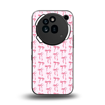 Bow Pink back phone cover | glass case for nothing phone 3a pro