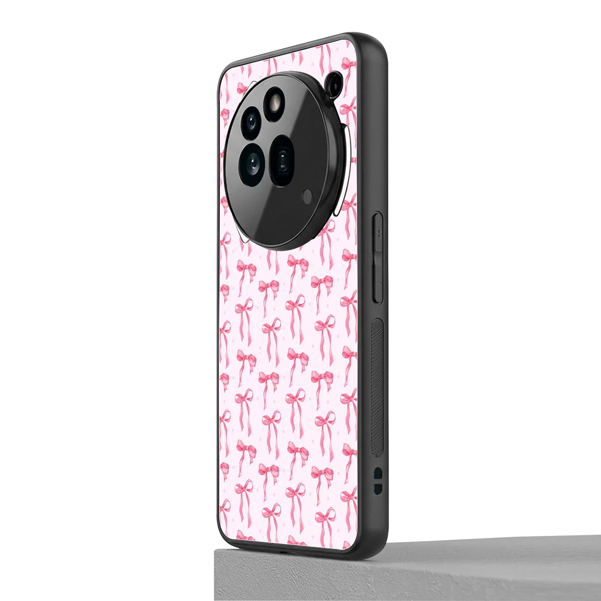 Bow Pink nothing phone 3a pro mobile cover | shockproof glass phone case