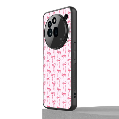 Bow Pink nothing phone 3a pro mobile cover | shockproof glass phone case