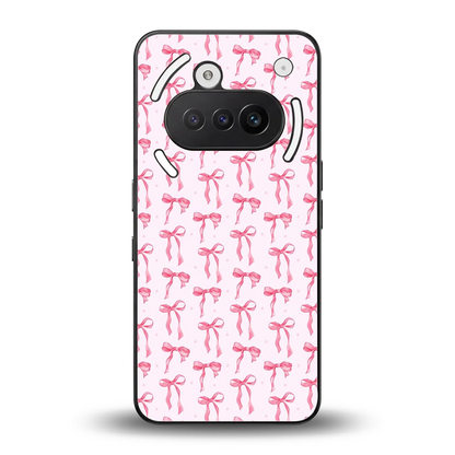 Bow Pink back phone cover | glass case for nothing phone 3a