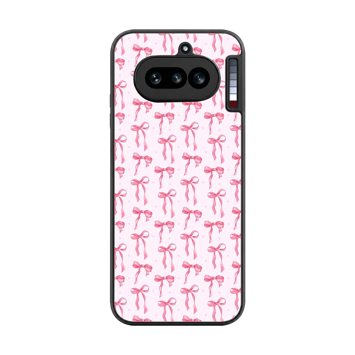 Bow Pink back phone cover | glass case for nothing phone 4a