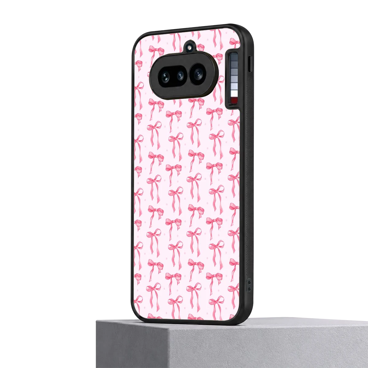 Bow Pink nothing phone 4a mobile cover | shockproof glass phone case