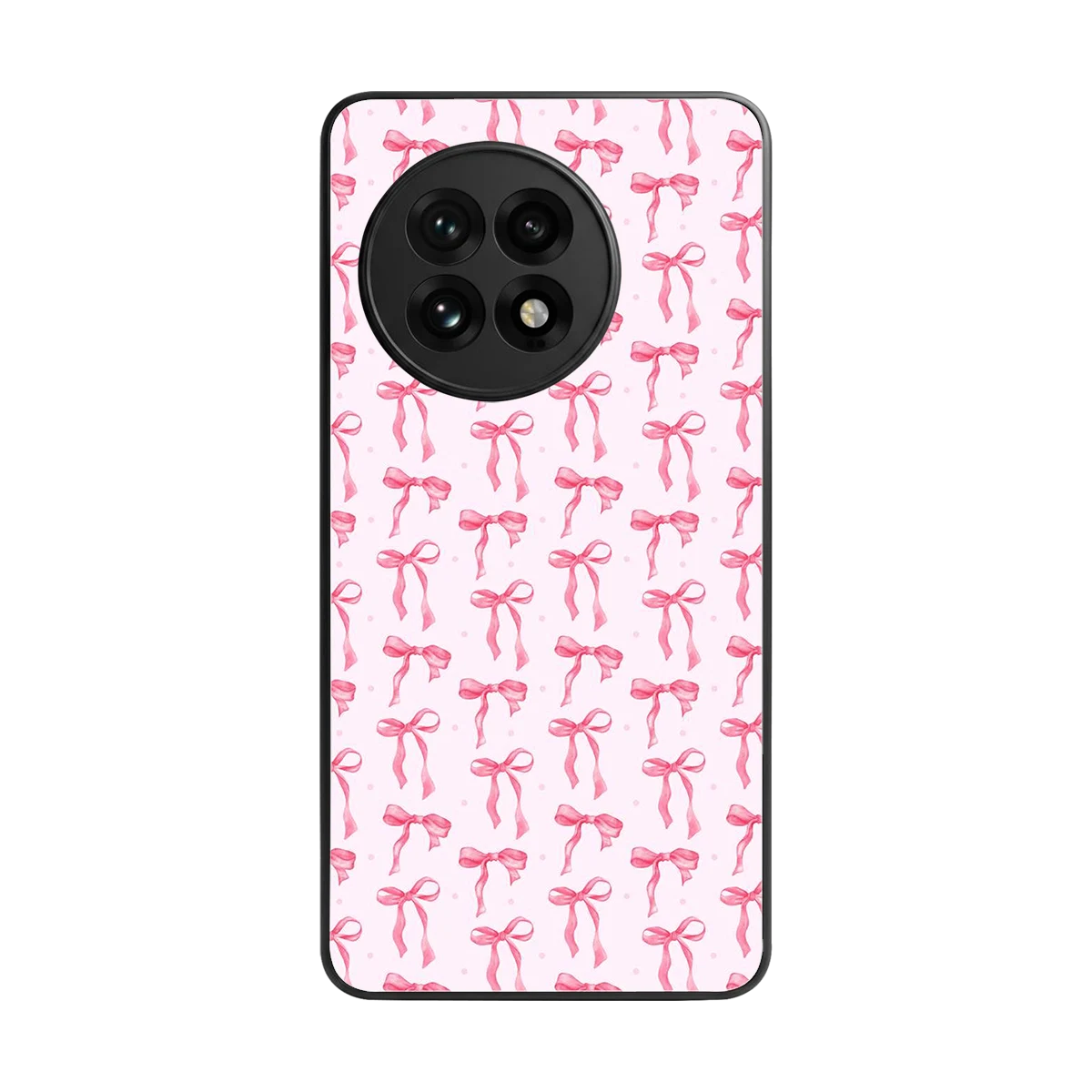Bow Pink back phone cover | glass case for oneplus 13r