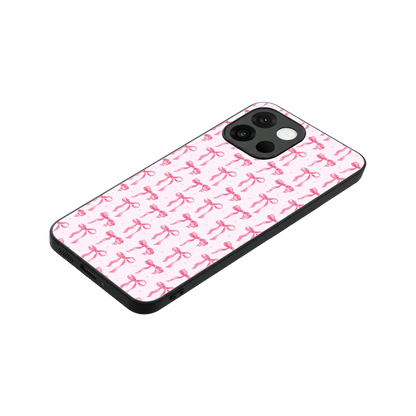 Bow Pink stylish phone case for oneplus 13s | glossy glass and slim fit