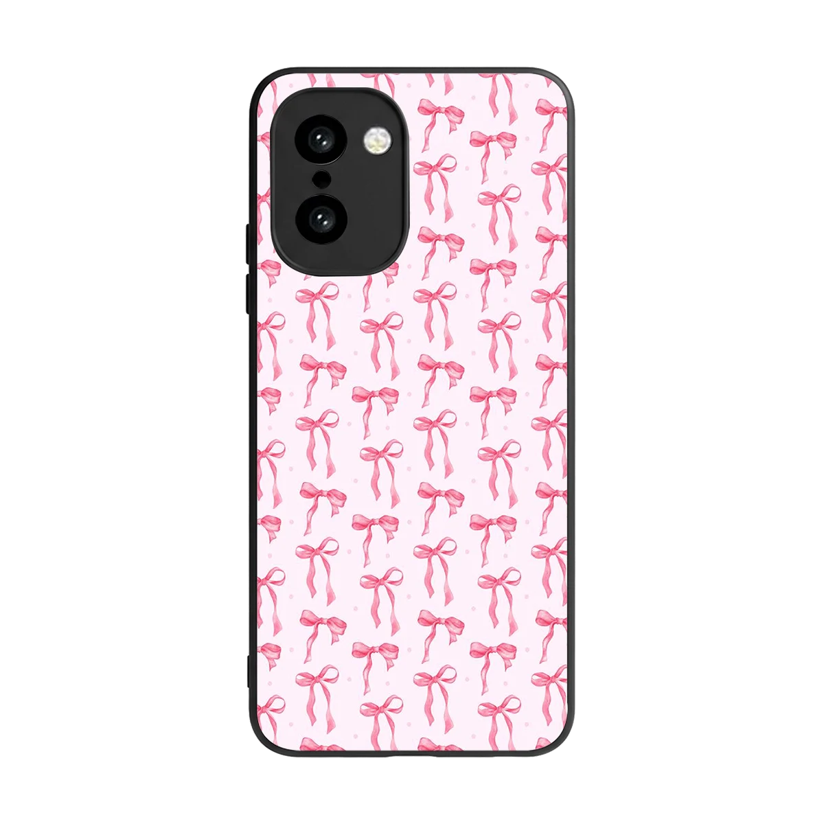 Bow Pink back phone cover | glass case for oneplus 15r
