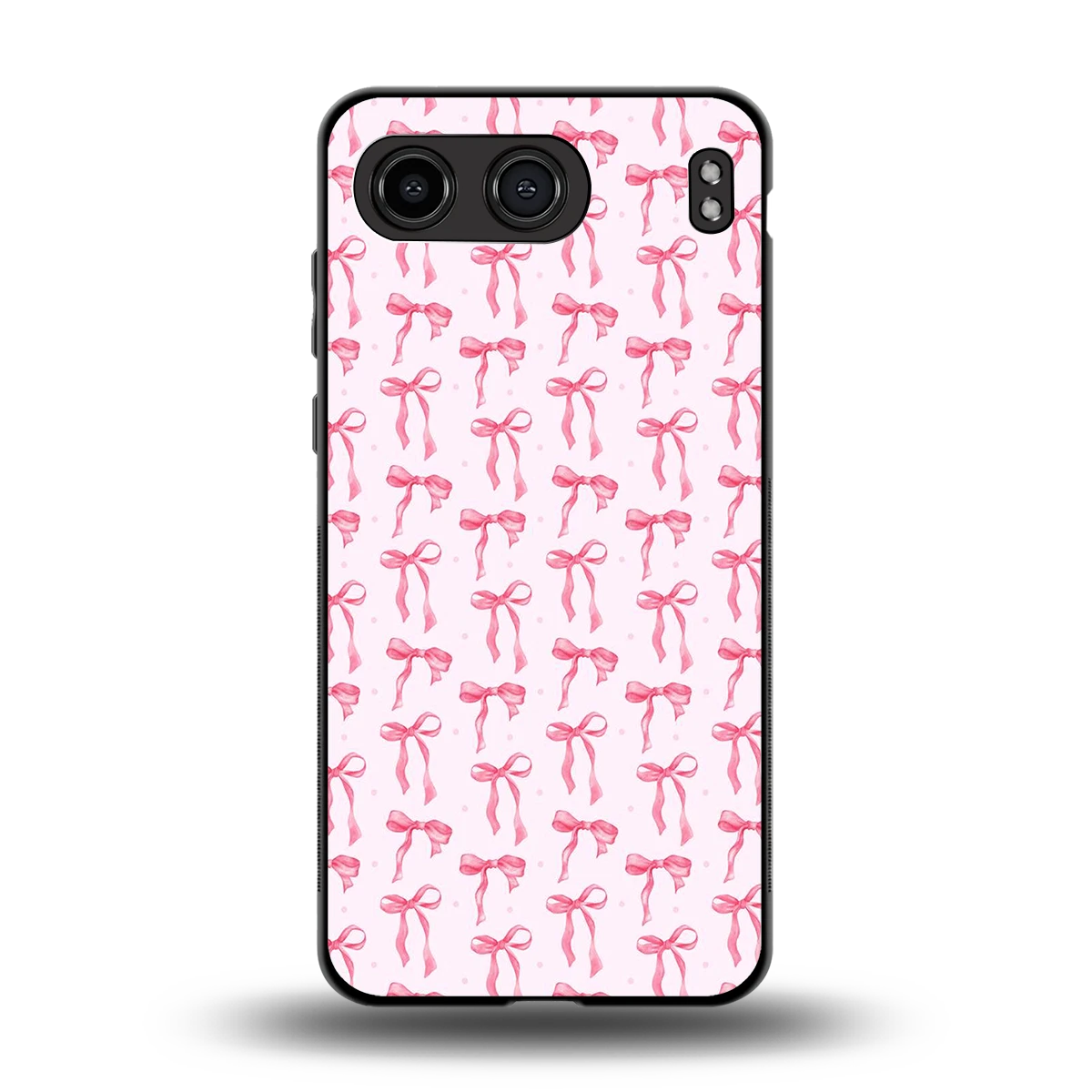 Bow Pink back phone cover | glass case for oneplus nord 4