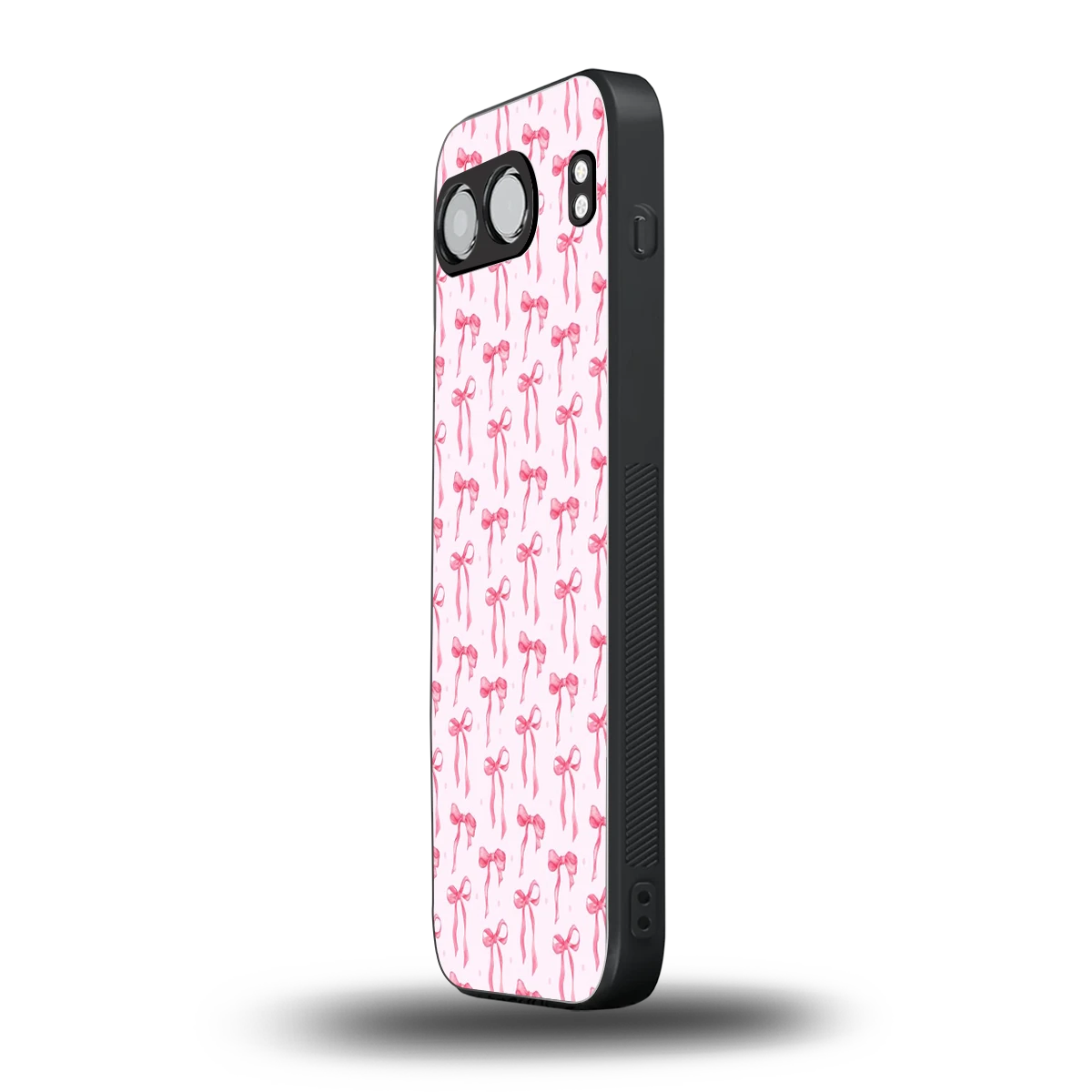 Bow Pink oneplus nord 4 mobile cover | shockproof glass phone case