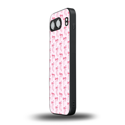 Bow Pink oneplus nord 4 mobile cover | shockproof glass phone case