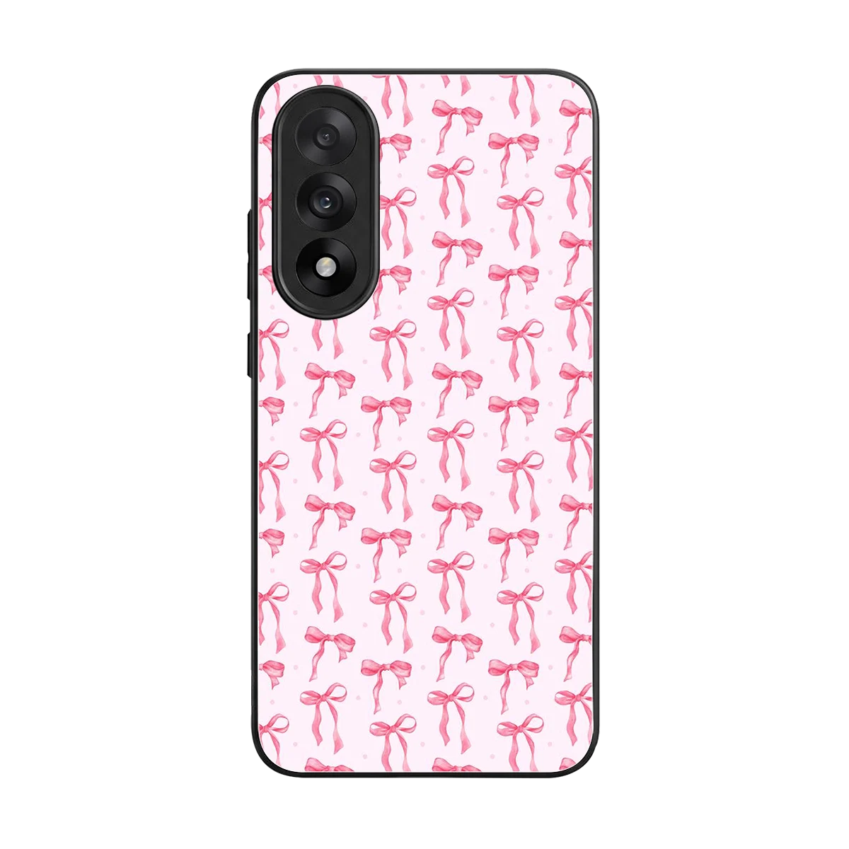 Bow Pink back phone cover | glass case for oneplus nord 5