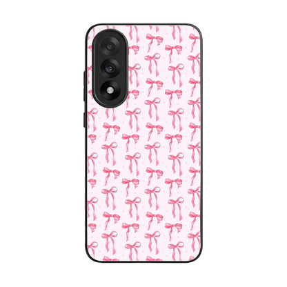 Bow Pink back phone cover | glass case for oneplus nord 5