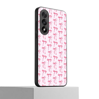 Bow Pink oneplus nord 5 mobile cover | shockproof glass phone case