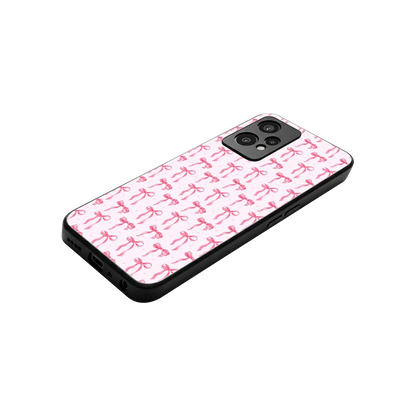 Bow Pink stylish phone case for oneplus nord ce 2 lite | glossy glass and slim fit