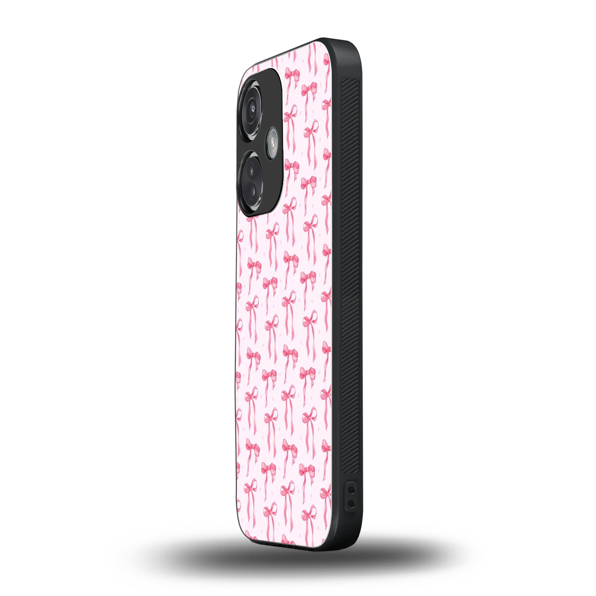 Bow Pink oneplus nord ce 3 mobile cover | shockproof glass phone case