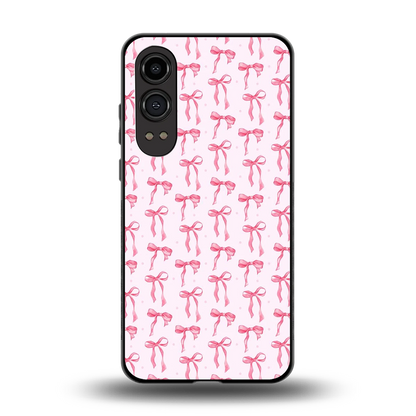 Bow Pink back phone cover | glass case for oneplus nord ce 4 lite