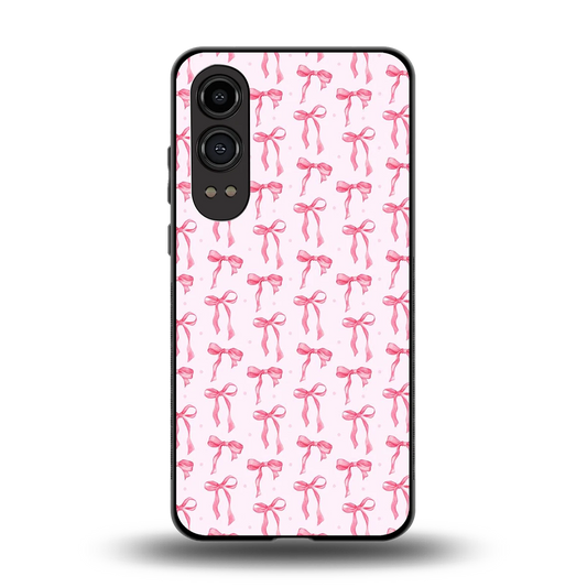 Bow Pink back phone cover | glass case for oneplus nord ce 4 lite