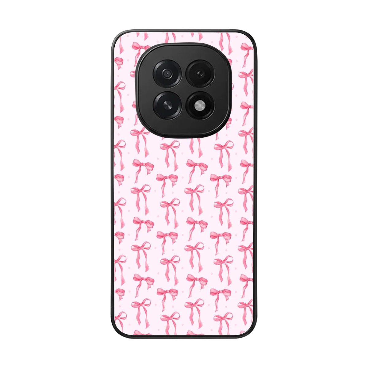 Bow Pink back phone cover | glass case for oppo f29 5g